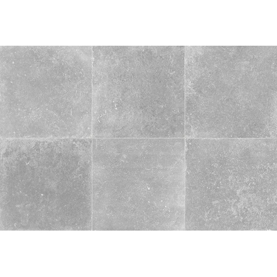 Kerabo wand- en vloertegel - 90x90cm - 10mm - Vierkant - gerectificeerd - Betonlook - Grijs mat