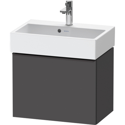 Duravit D-Neo wastafelonderkast 58.4x44x37.2cm 1 lade met softclose Grafiet Mat