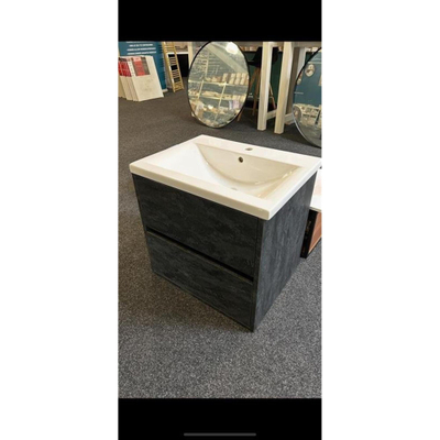 BRAUER Nexxt badmeubelset Bari 60x46x55cm 2 lades Metal - OUTLET UDEN