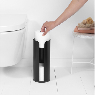 Brabantia ReNew Reserverolhouder - 3 rollen - matt black