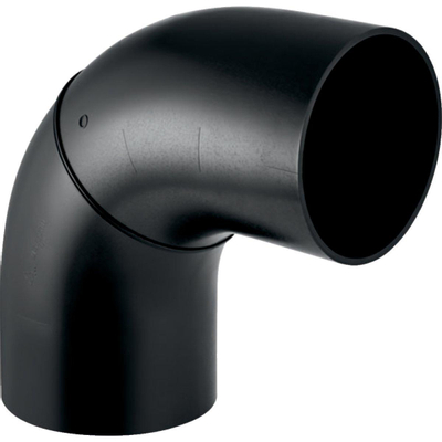 Geberit afvoer PE fitting bocht 90° grote radius 200