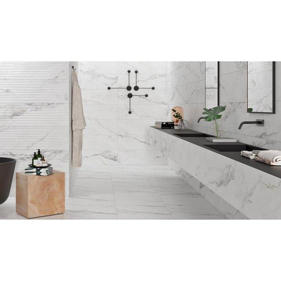 SAMPLE Colorker Insignia Wandtegel 32x100cm 9.7mm gerectificeerd witte scherf White