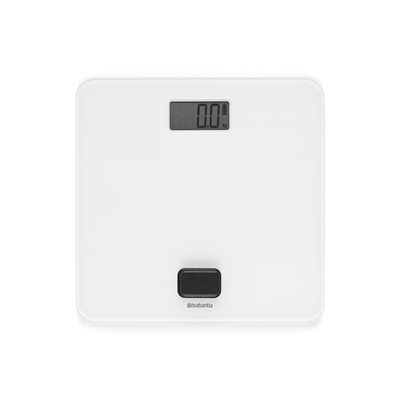 Brabantia ReNew Personenweegschaal - tot 150kg - dynamo - wit