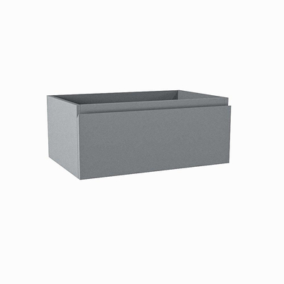 Mondiaz FOGE wastafelonderkast - 60x41x25cm - 1 lade - uitsparing midden - softclose - Plata