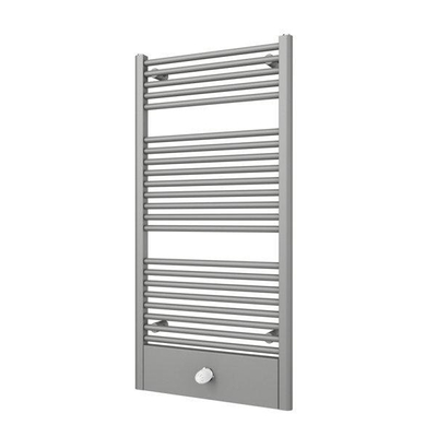 Plieger Lucca designradiator horizontaal 1215x600mm 660W parelgrijs (pearl grey)