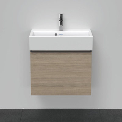 Duravit D-Neo wastafelonderkast 58.4x44x37.2cm 1 lade met softclose Eiken (terra) Mat