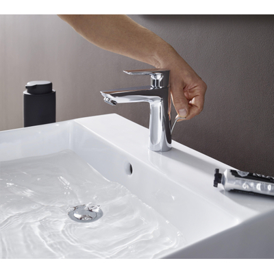 Hansgrohe Talis E wastafelkraan 110 met waste polished gold