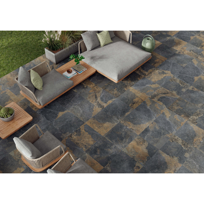 STN Ceramica Strato terrastegel - 59.2x59.2cm - 20mm - gerectificeerd - zwart