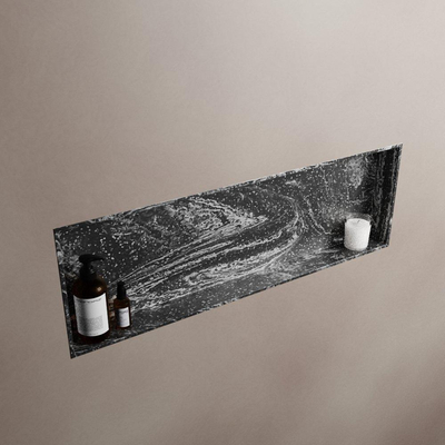 MONDIAZ EASY Nis - 89.5x29.5cm - geschikt voor in- of opbouw - 1 vak - kleur Lava