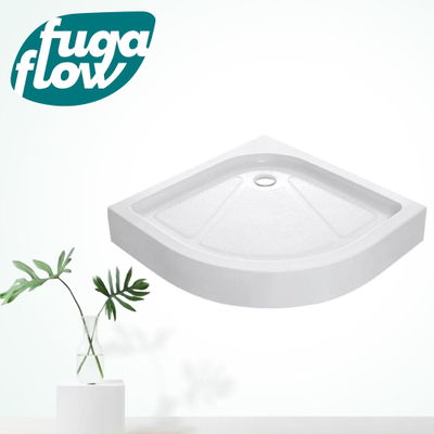 FugaFlow Efficiente Vetro 2.0 Douchebak - 90x90x15cm - kwartrond - wit