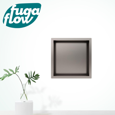 FugaFlow Eccelente Acces Inbouwnis - 30x30x7cm - Geborsteld RVS