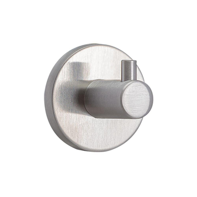 Tiger Boston Handdoekhaak - 4x4cm - enkel - geborsteld RVS