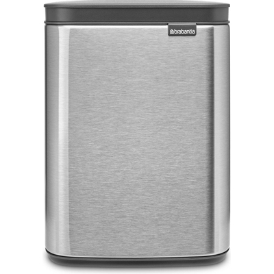 Brabantia Bo Prullenbak - 4 liter - kunststof binnenemmer - mat steel