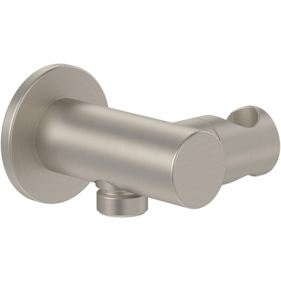 Villeroy & Boch Universal Showers wandaansluitbocht Rond - Matt Brushed Nickel (RVS)