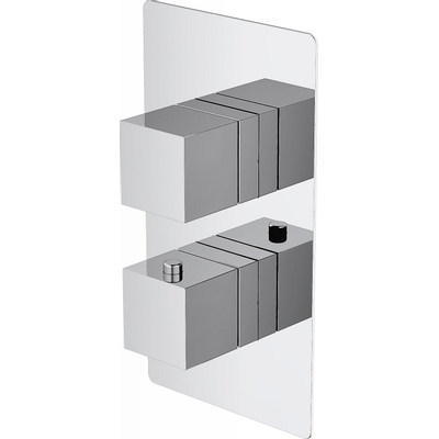 Adema Alcedo inbouw thermostatische douchekraan vierkant chroom - OUTLET UDEN