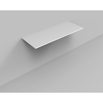 Arcqua Marble Topdeck - 160.5x46x15cm - cast marble - glans wit