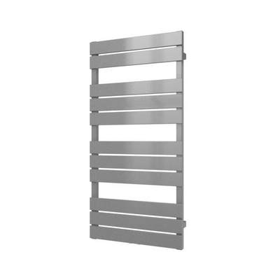 Plieger Genua M designradiator horizontaal middenaansluiting 1120x550mm 558W zilver metallic