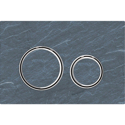 Geberit Sigma50 bedieningsplaat - 2-toets spoeling - rond - chroom/Mustang Schief.