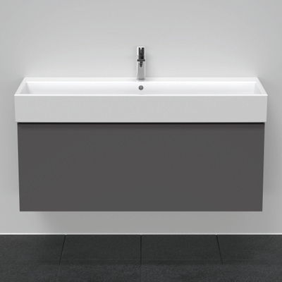 Duravit D-Neo wastafelonderkast 118.4x44x44.2cm 1 lade Grafiet Mat