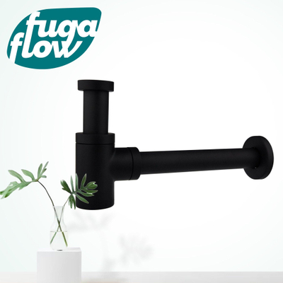 FugaFlow Efficiente Sobrado verlaagd sifon mat zwart -