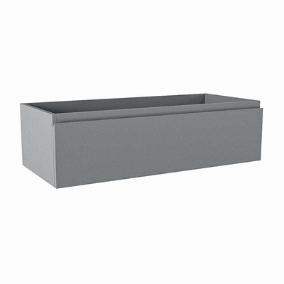Mondiaz FOGE wastafelonderkast - 90x41x25cm - 1 lade - uitsparing midden - softclose - Plata