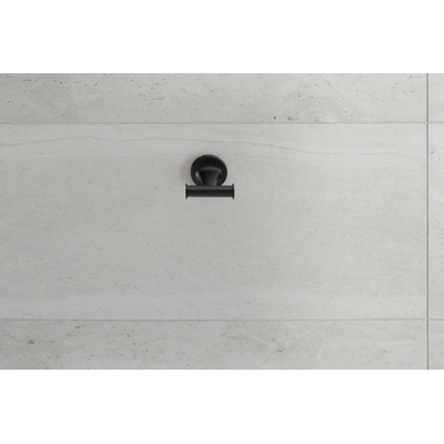 Duravit Starck T handdoekhaak dubbel 6x7.6cm mat zwart