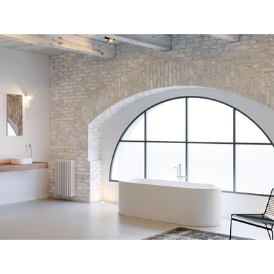 Riho Valor vrijstaand bad - 170x72x55cm - solid surface - mat wit