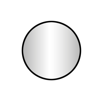 Best Design Goslar Nero ronde spiegel Ø 80 cm