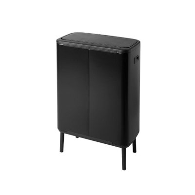 Brabantia Bo Touch Bin Hi Afvalemmer - 60 liter - kunststof binnenemmer - matt black