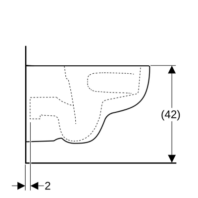 Geberit300 Basicgeberit 300 basic wwc diepspoel turboflushWit