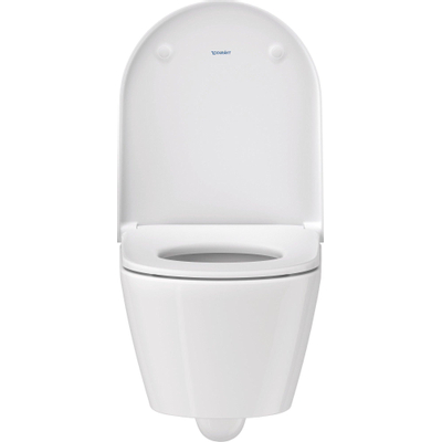 Duravit D-Neo wandtoilet met zitting 37x48x40cm Wit Hoogglans