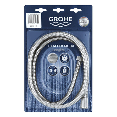 GROHE Relexa doucheslang metaal 1/2"x200cm chroom