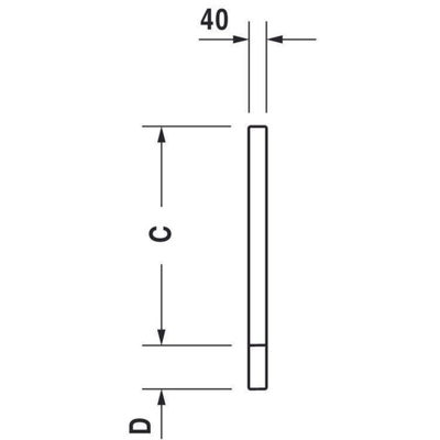 Duravit baddek met uitsparing voor doucheslang 70x39.5cm 2 stuks antraciet