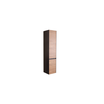 Adema Industrial Hoge Kast 160x35x30cm hout/zwart TWEEDEKANS