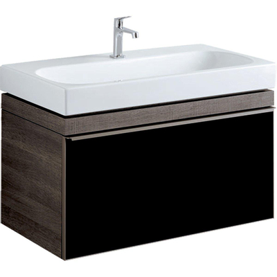 Geberit Citterio onderbouwkast 88.4x55.4x50.4cm met 1 lade grijs/zwart