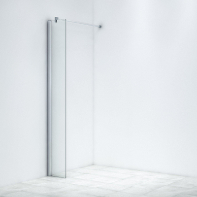 Saniclass Bellini inloopdouche - 30x200cm - helder glas - chroom