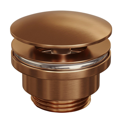 Brauer Copper Edition Wastafelplug - always open - PVD - geborsteld koper