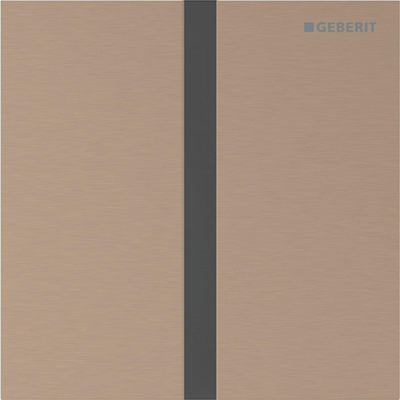Geberit type 40 urinioir bedieningsplaat - 230V - vierkant - roodgoud/ geb/easy-to-cl.