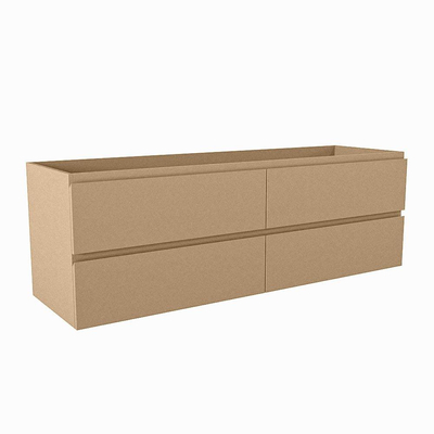 Mondiaz HAY wastafelonderkast - 150x45x50cm - 4 lades - uitsparing links - softclose - Oro