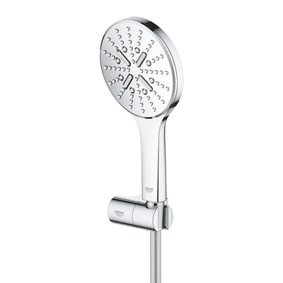 GROHE Rainshower SmartActive 130 Handdoucheset - 3 straalsoorten - rond - met houder - verstelbaar - gladde slang - 150cm - chroom