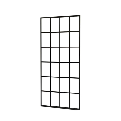 Best Design Black-Screen Inloopdouche 100x200cm 10mm Nano veiligheidsglas zwart