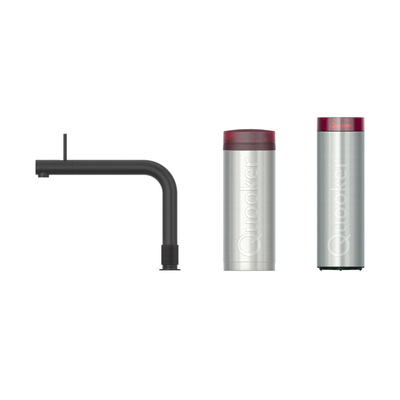Quooker Front kokendwaterkraan - PRO3 incl. Cube reservoir - Warm / kokend water - Zwart mat