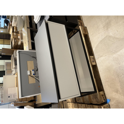 IChoice Edison badkamermeubelset greeploos 100cm mat wit- licht beschadigd- OUTLET UDEN