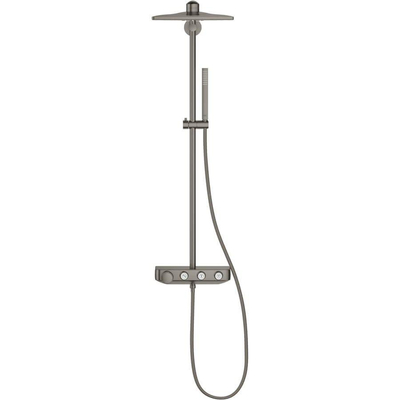 GROHE Euphoria SmartControl Cube Regendoucheset Opbouw- - hoofddouche 31cm - hannddouche staaf - brushed hard graphite