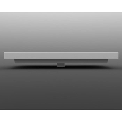 Wiesbaden Kera wastafel enkel met 1 kraangat 80x46x5 cm keramiek glans wit