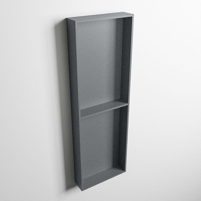 MONDIAZ EASY Nis - 149.5x29.5cm - geschikt voor in- of opbouw - 2 vakken - kleur Plata | Plata