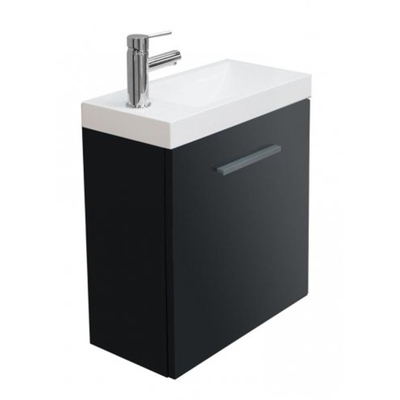 Xellanz Emma fonteinkastje + wastafel 50 x 25 x 50 cm hoogglans grijs