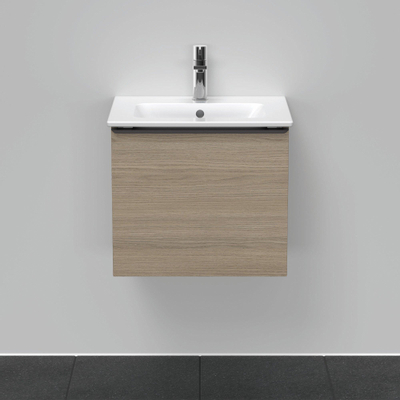 Duravit D-Neo wastafelonderkast 51x44x40.2cm 1 lade Eiken (terra) Mat