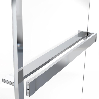 Fortifura Galeria handdoekrek voor inloopdouche - klemmen - inkortbaar - chroom