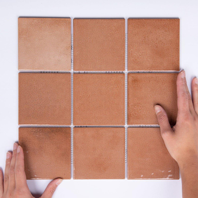 The Mosaic Factory Kasba mozaïektegel - 30x30cm - wandtegel - Vierkant - Porselein Terra glans